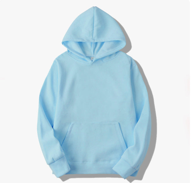 Hooded Long Sleeve Sweater unisex solid