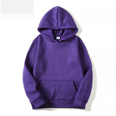 Hooded Long Sleeve Sweater unisex solid