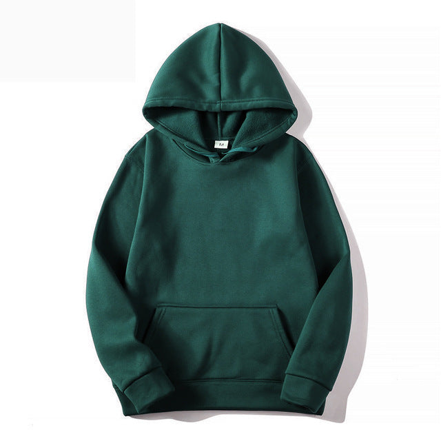 Hooded Long Sleeve Sweater unisex solid