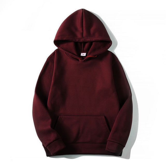 Hooded Long Sleeve Sweater unisex solid
